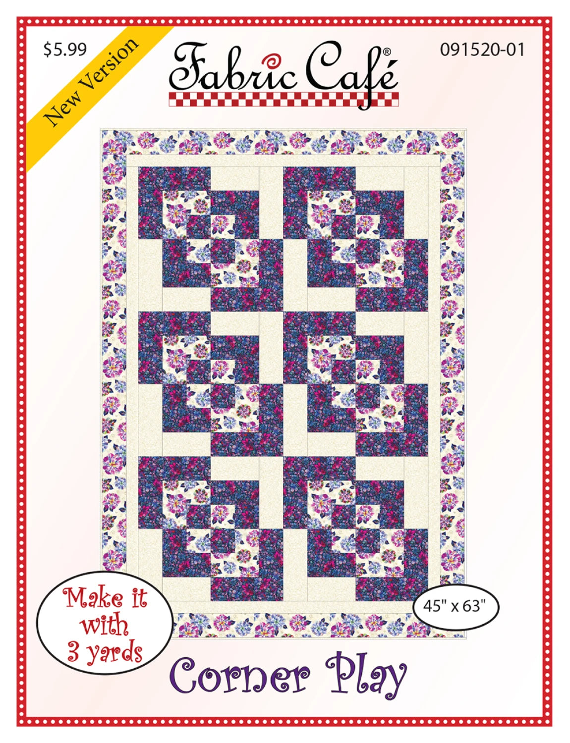 Corner Play Quilt Pattern by Fabric Cafe