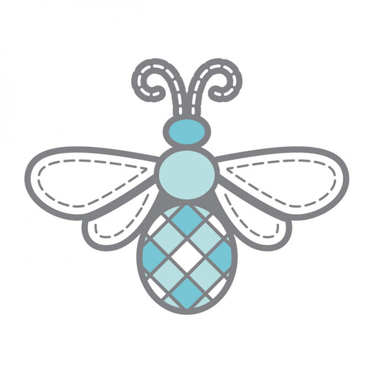 Cottage Bee In My Bonnet Enamel Needle Minder # ISE-845 - Special Order