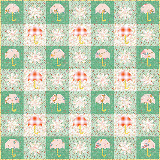 Cotton Nook by Minki Kim : Chance of Rain Quilt Kit