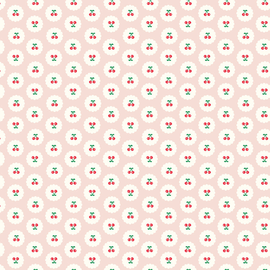 Cotton Nook by Minki Kim : Cherries Blush C17973-BLUSH