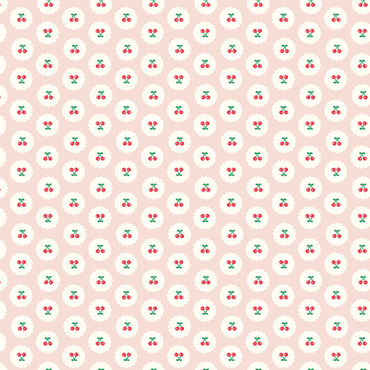 Cotton Nook by Minki Kim : Cherries Blush C17973-BLUSH
