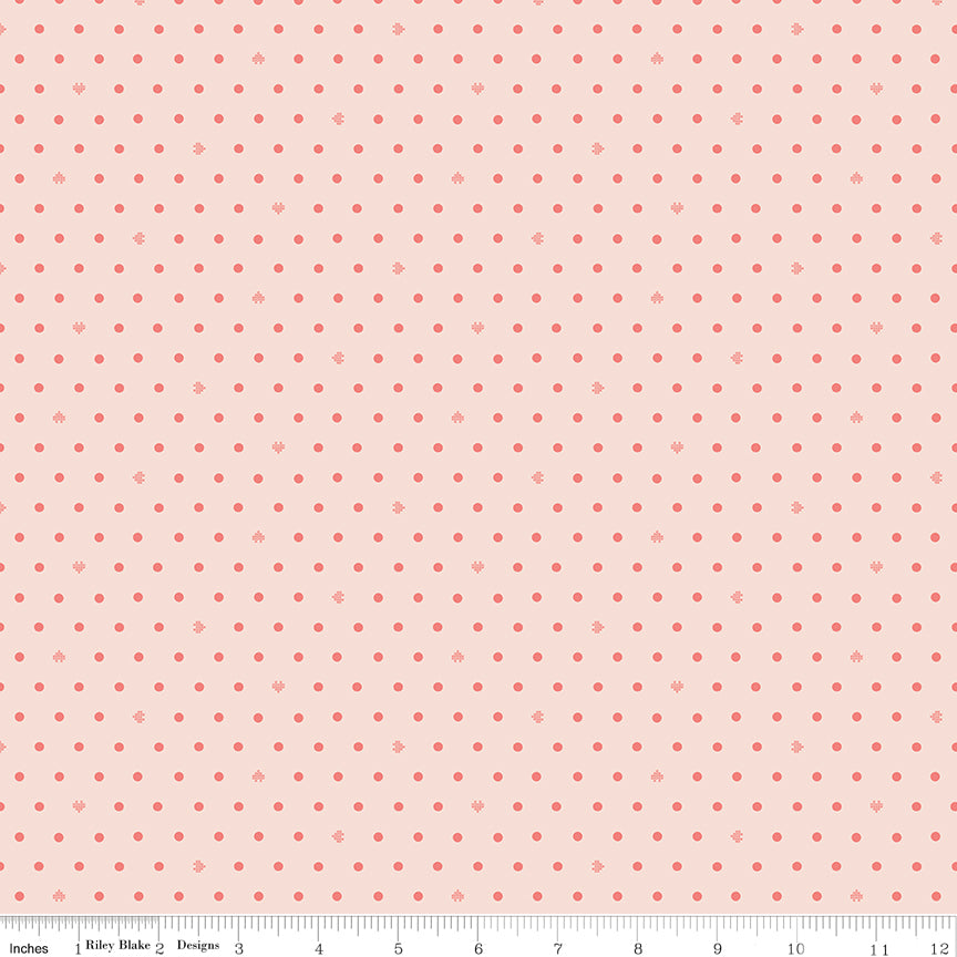 Cotton Nook by Minki Kim : Dots Blush C17977-BLUSH