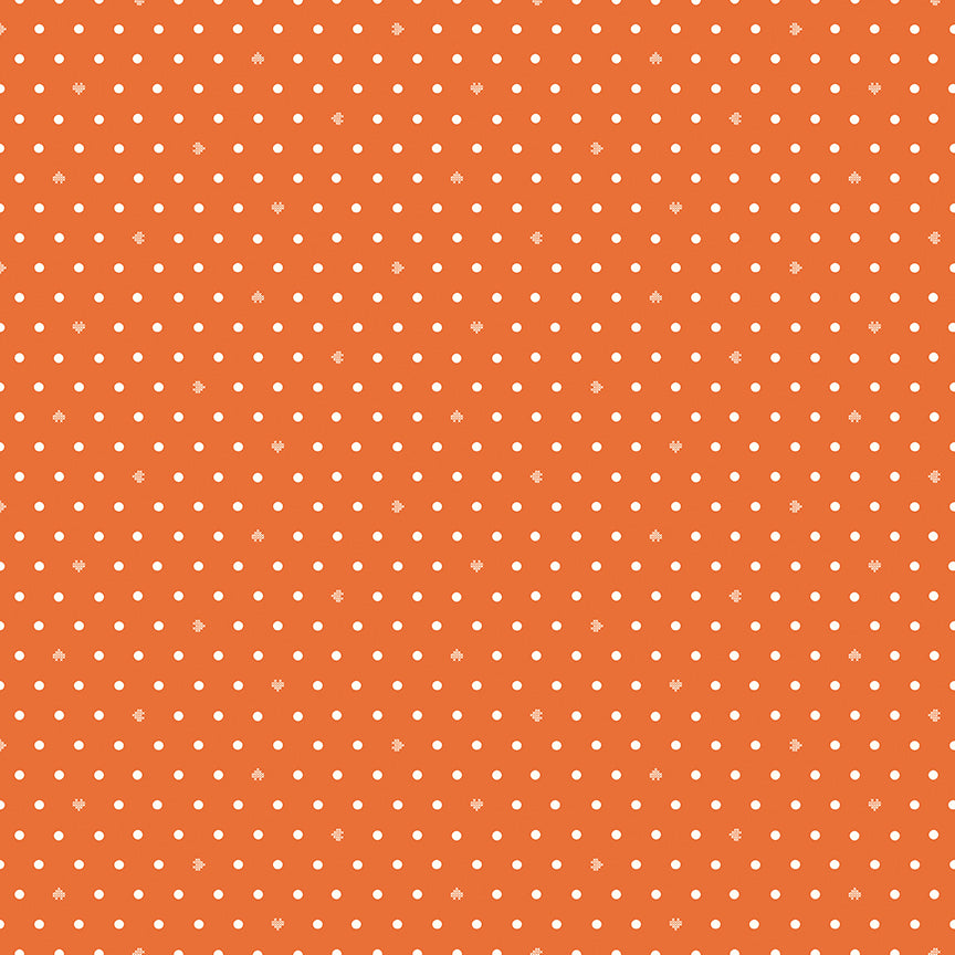 Cotton Nook by Minki Kim : Dots Orange C17977-ORANGE