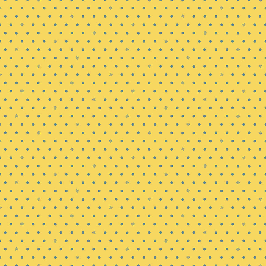 Cotton Nook by Minki Kim : Dots Yellow C17977-YELLOW