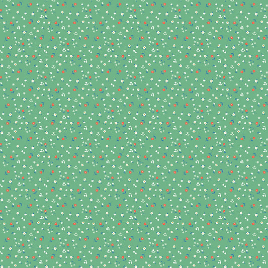Cotton Nook by Minki Kim : Flowers Green C17975-GREEN
