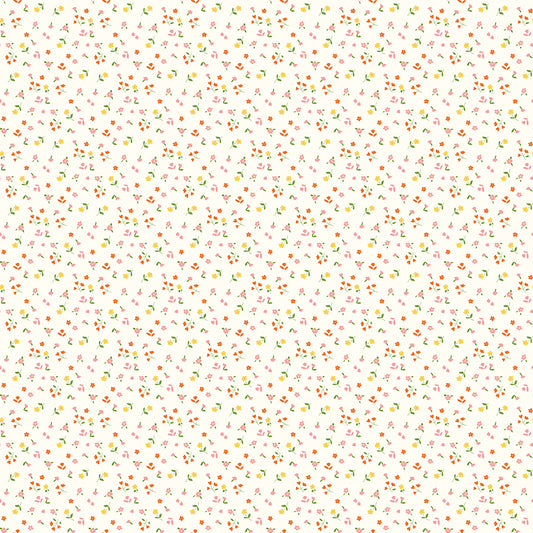 Cotton Nook by Minki Kim : Flowers Vintage White C17975-VINTAGEWHITE