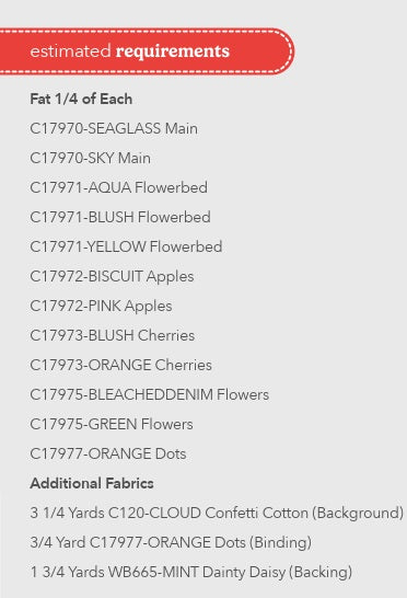 Cotton Nook by Minki Kim : Lily Quilt Kit