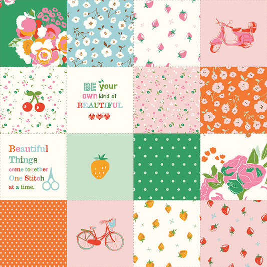 Cotton Nook by Minki Kim : Patchwork Green C17978-GREEN