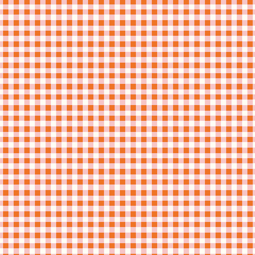 Cotton Nook by Minki Kim : Plaid Orange C17976-ORANGE