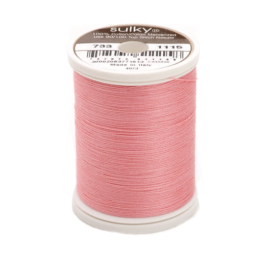 Cotton Thread 30wt 400d 500yds Light Pink # 733-1115