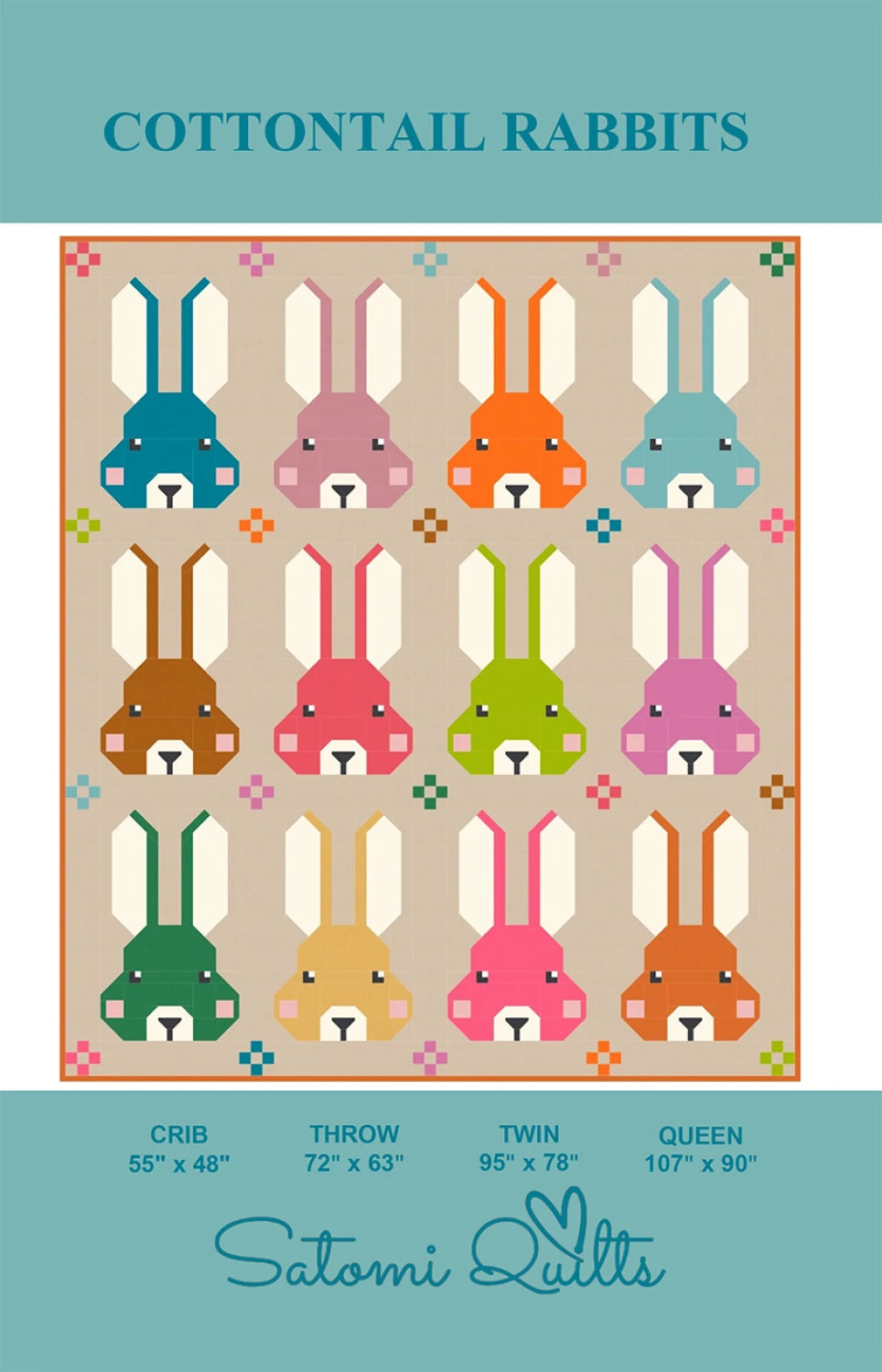 Cottontail Rabbits Quilt Pattern by Satomi Quilts