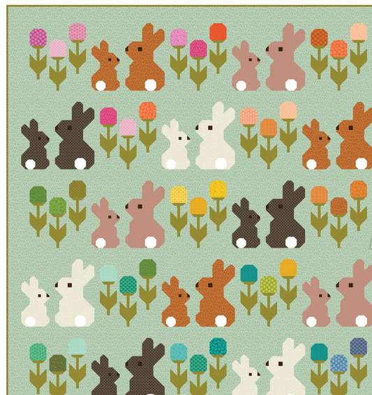 Cottontails Quilt Kit featuring Scenery by Elizabeth Hartman