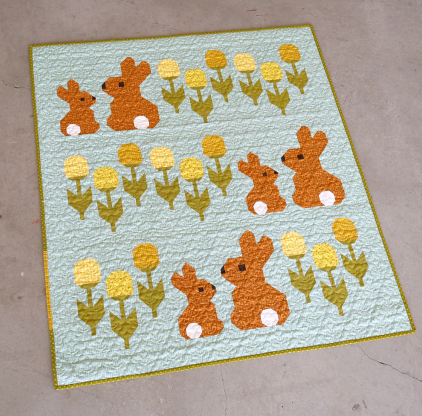 Cottontails Quilt Pattern featuring Scenery by Elizabeth Hartman - Estimated Arrival Feb. 2026