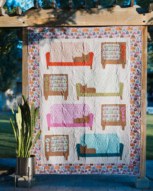 Couch Potatoes FPP Quilt Pattern by Pammie Jane