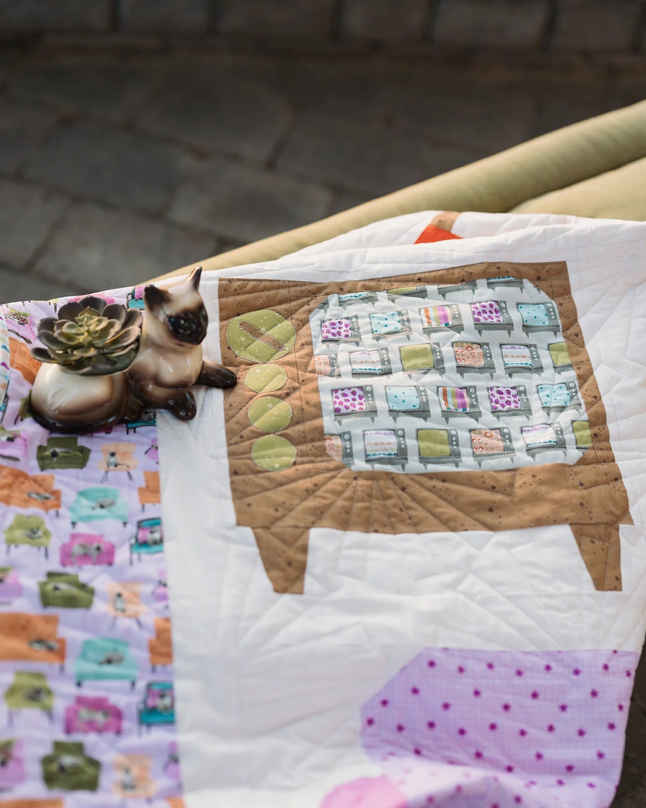 Couch Potatoes FPP Quilt Pattern by Pammie Jane