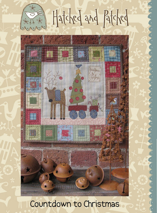 Countdown to Christmas Applique Wall Quilt Pattern by Hatched & Patched