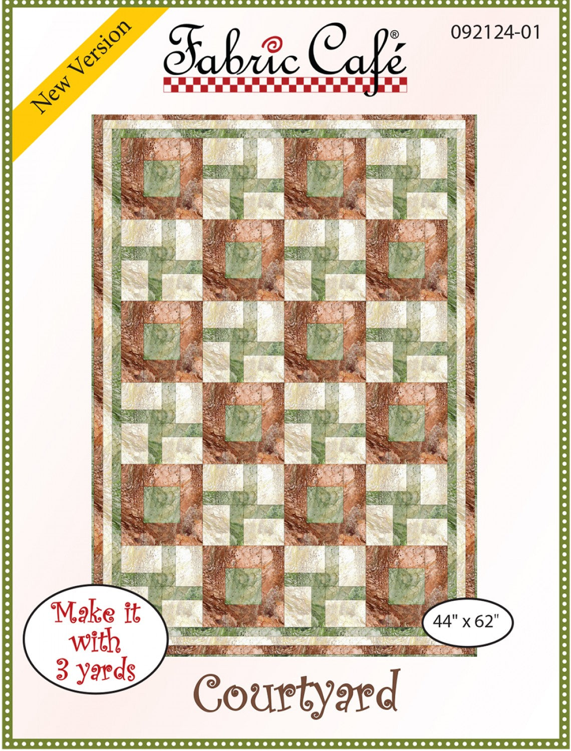 Courtyard Quilt Pattern by Fabric Cafe