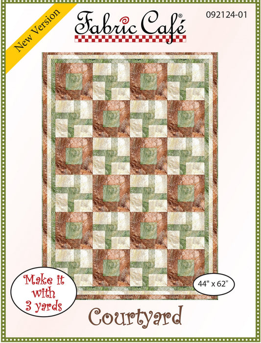 Courtyard Quilt Pattern by Fabric Cafe