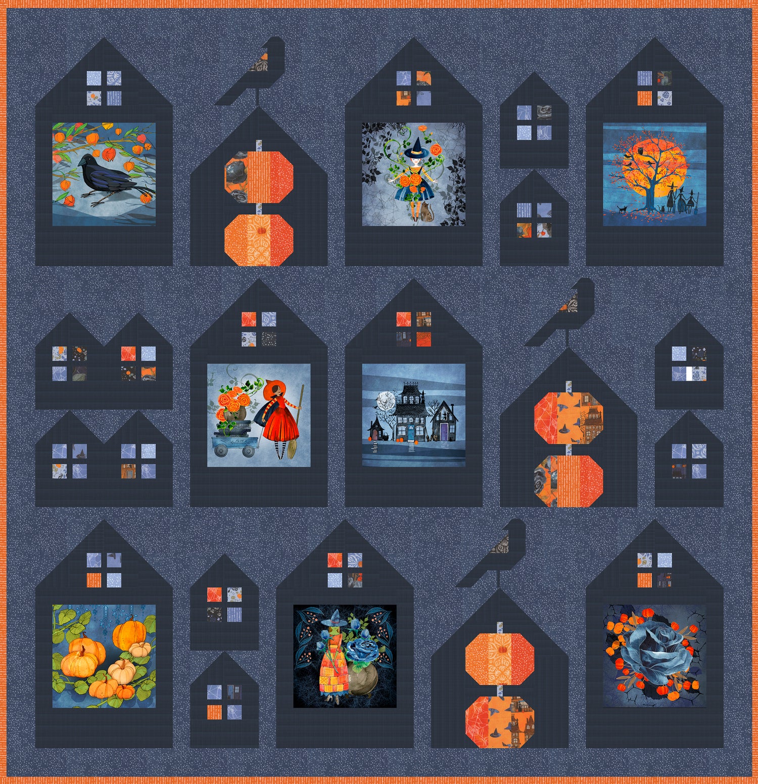 Coven by Robin Pickens : Neighborhood Views Quilt Kit