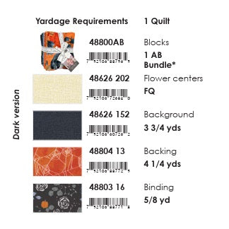 Coven by Robin Pickens : Pasadena Roses Quilt Kit - 2 Colorways