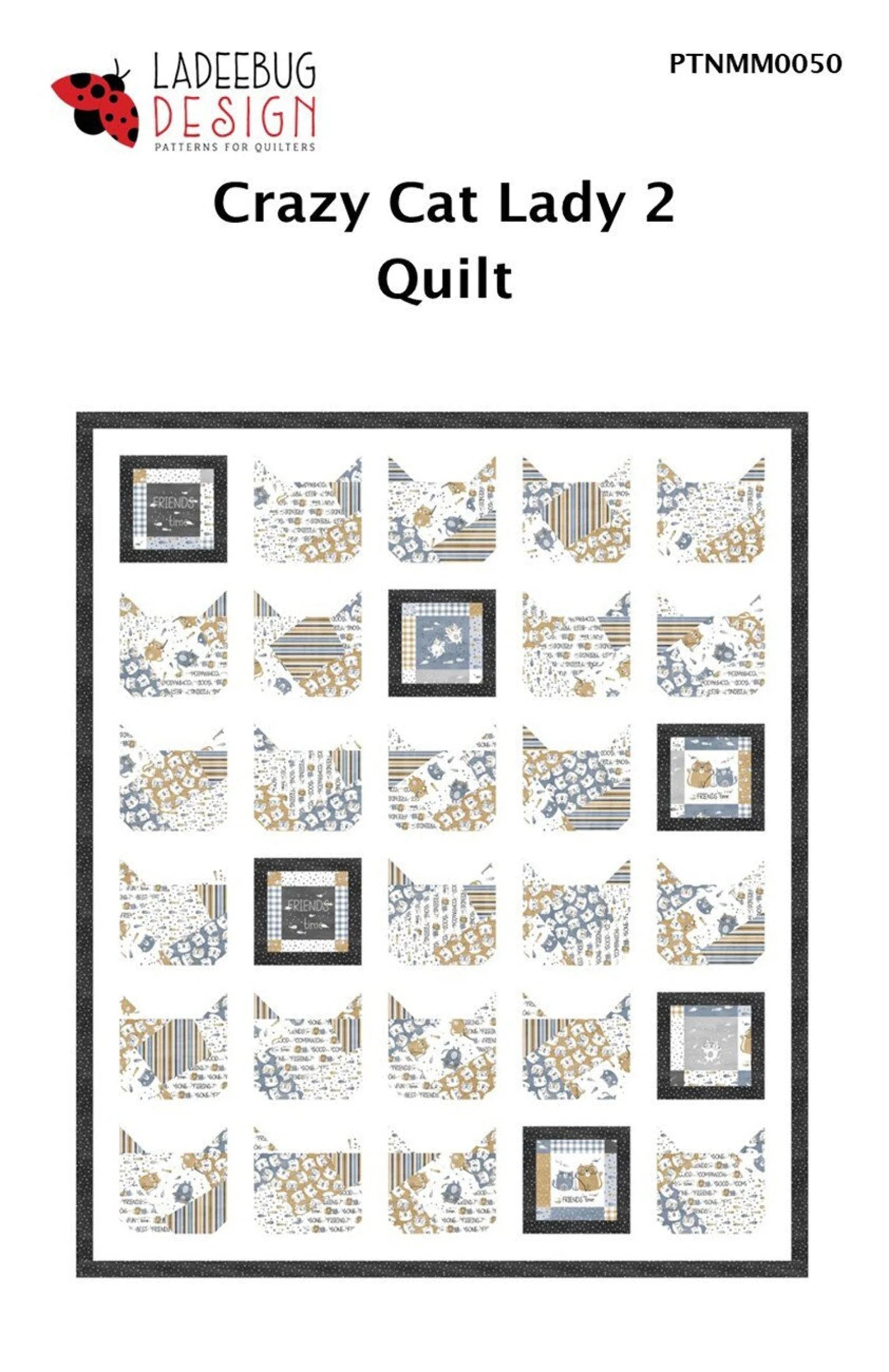Crazy Cat Lady 2 Quilt Pattern - Special Order