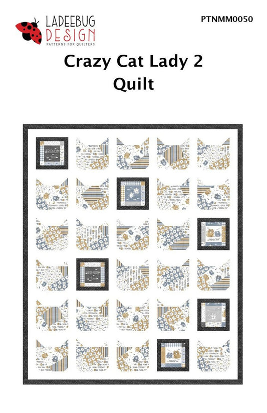 Crazy Cat Lady 2 Quilt Pattern - Special Order