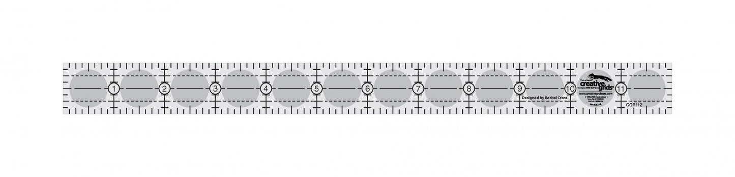 Creative Grids Quilt Ruler 1in x 12in Rectangle CGR112
