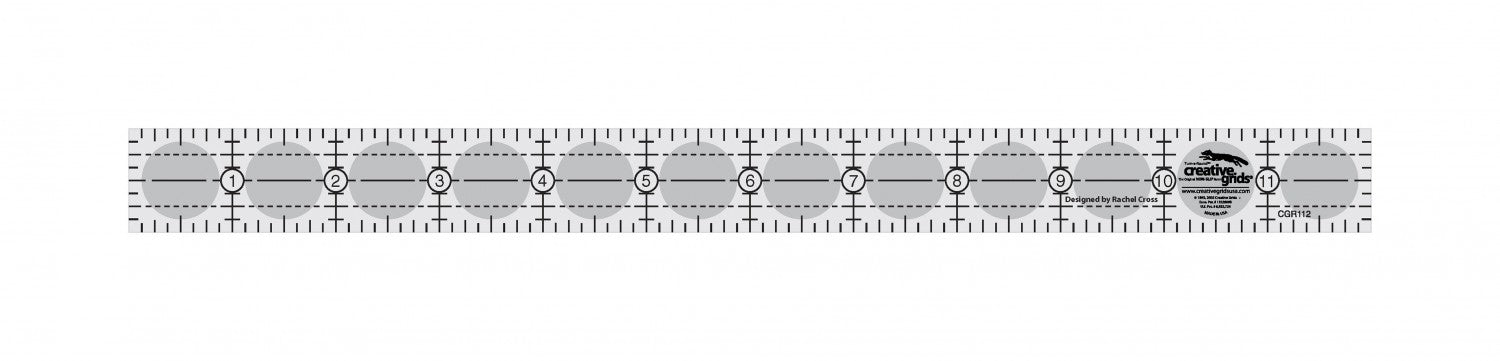 Creative Grids Quilt Ruler 1in x 12in Rectangle CGR112