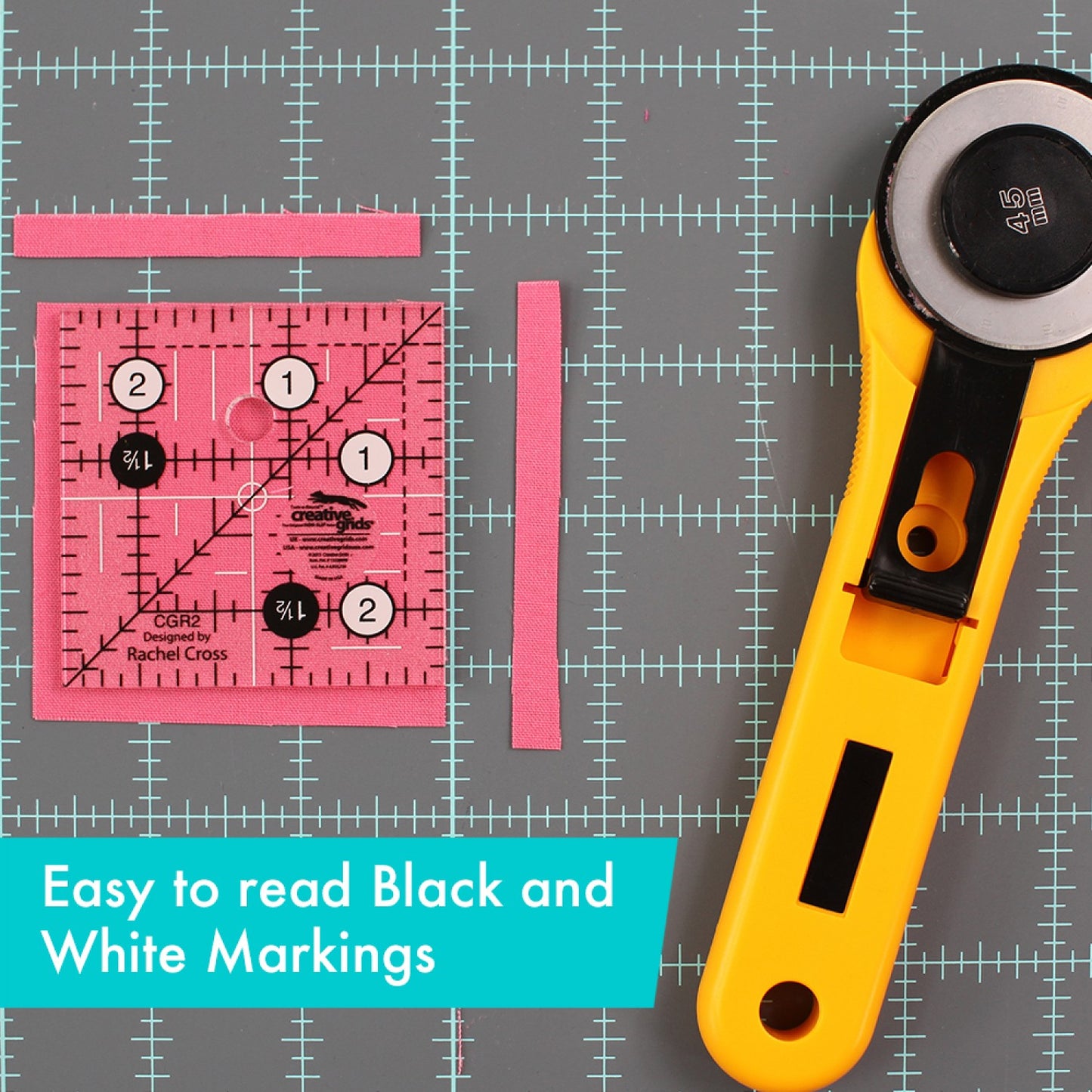 Creative Grids Quilt Ruler 2-1/2in Square CGR2