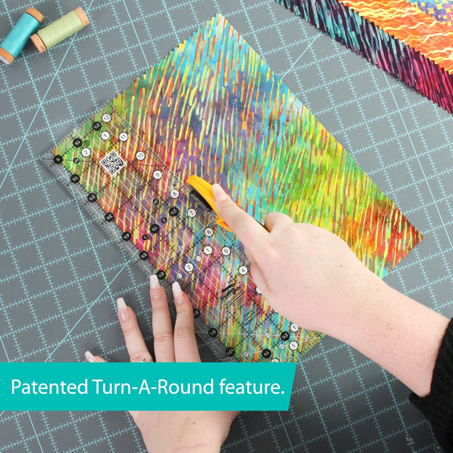 Creative Grids Quilt Ruler 3-1/2in x 12-1/2in Rectangle CGR312