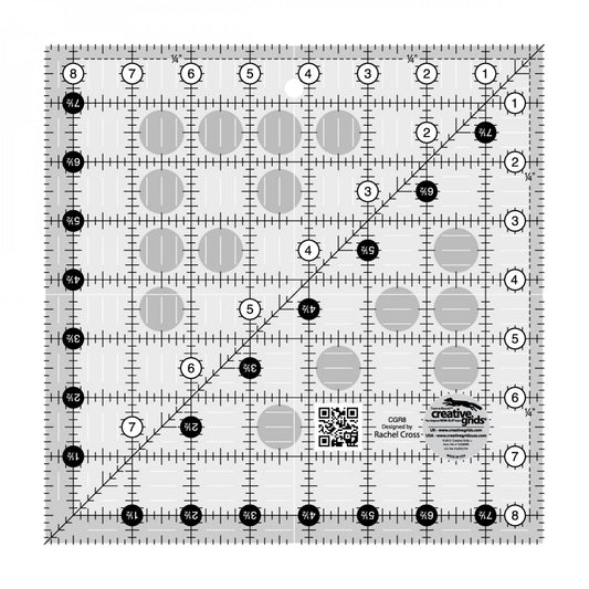 Creative Grids Quilt Ruler 8-1/2in Square CGR8