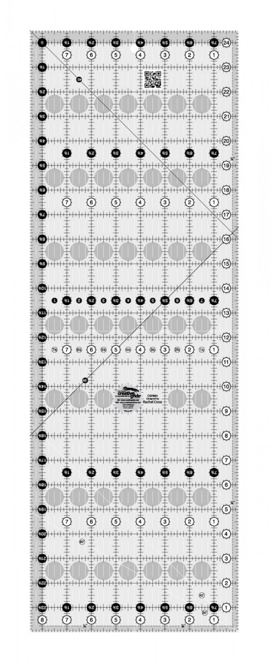 Creative Grids Quilt Ruler 8-1/2in x 24-1/2in Rectangle CGR824