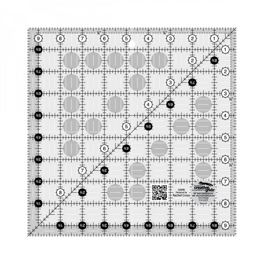Creative Grids Quilt Ruler 9-1/2in Square CGR9