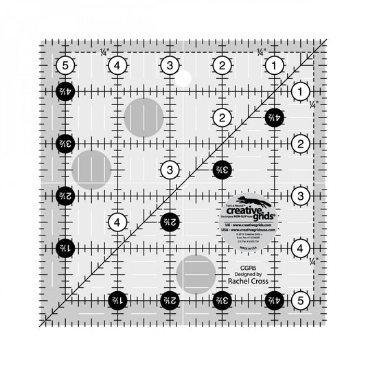 Creative GridsQuilt Ruler 5-1/2in Square CGR5