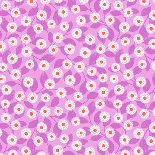 Creative Landscapes - Mountains and Shores by Lewis & Irene : Wild Daisy Pinky Purple L27B