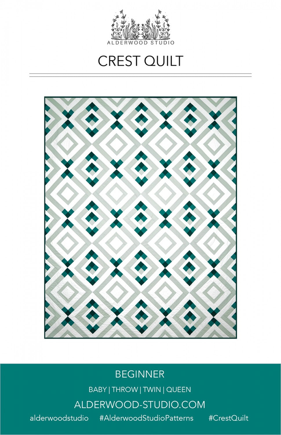 Crest Quilt Pattern by Alderwood Studio