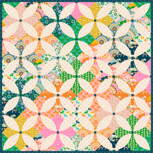 Carousel by Melody Miller : Flowering Patchwork Quilt Kit (Estimated Arrival Feb. 2025)