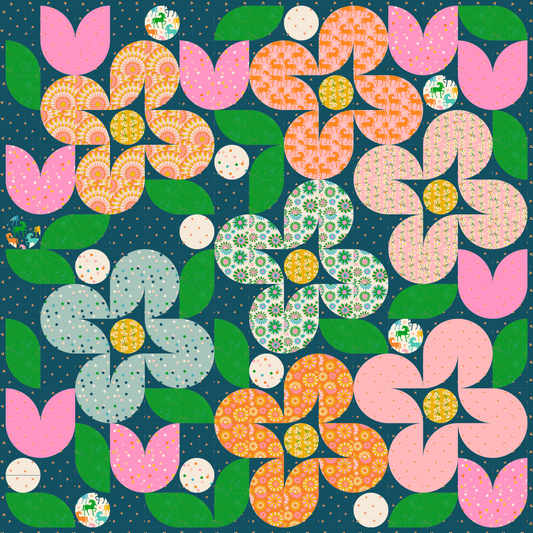 Carousel by Melody Miller : Little Holland Quilt Kit (Estimated Arrival Feb. 2025)