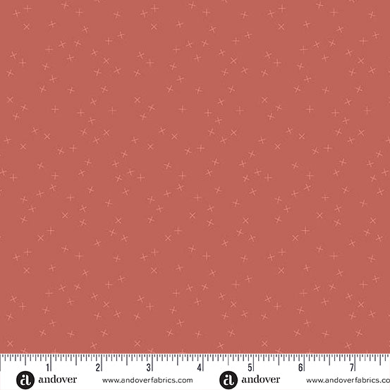 Crisscross by Andover Fabrics - Blood Orange A1345-O2