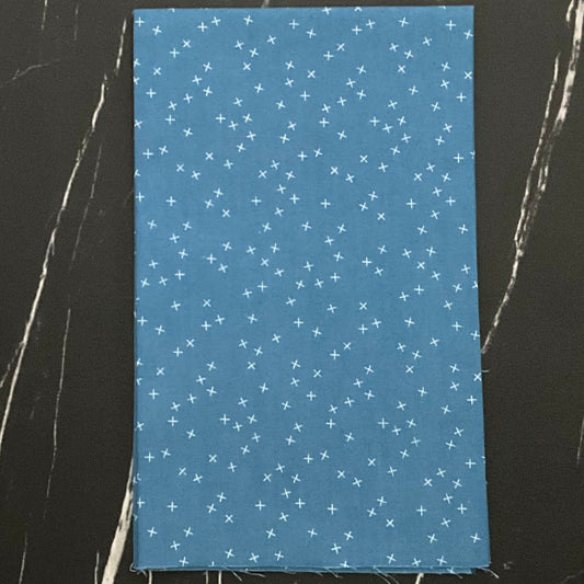 Crisscross by Andover Fabrics - Blue Suede 1345-B2