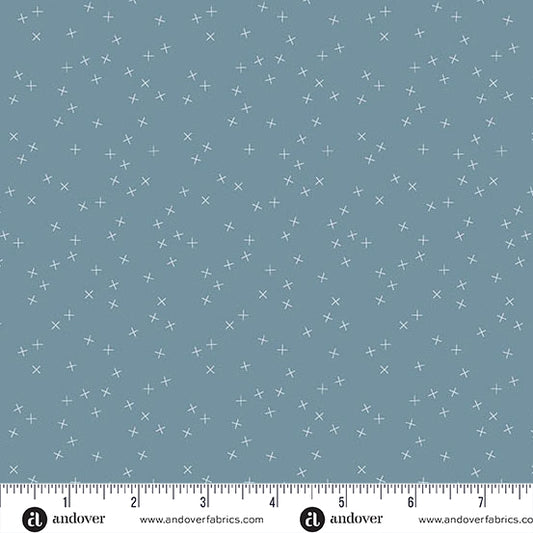 Crisscross by Andover Fabrics - Bluestone 1345-B1