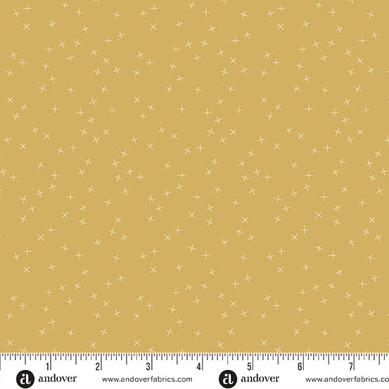 Crisscross by Andover Fabrics - Mustard A1345-Y