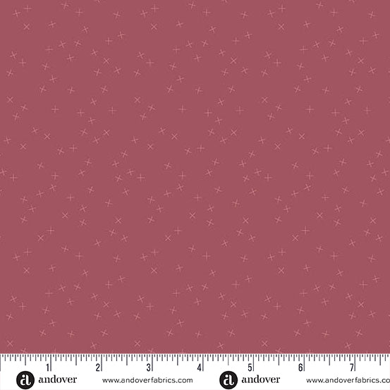 Crisscross by Andover Fabrics - Raspberry 1345-E