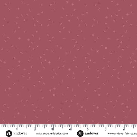 Crisscross by Andover Fabrics - Raspberry 1345-E