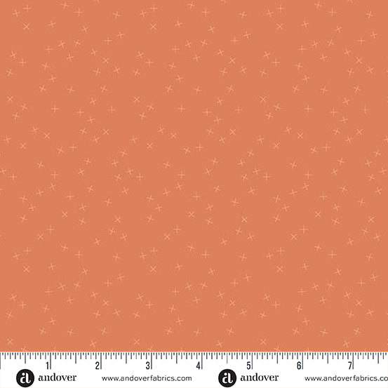 Crisscross by Andover Fabrics - Tangerine A1345-O1