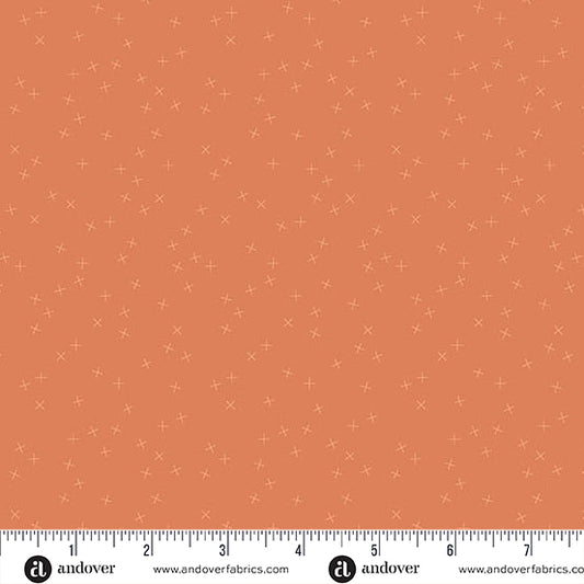 Crisscross by Andover Fabrics - Tangerine A1345-O1