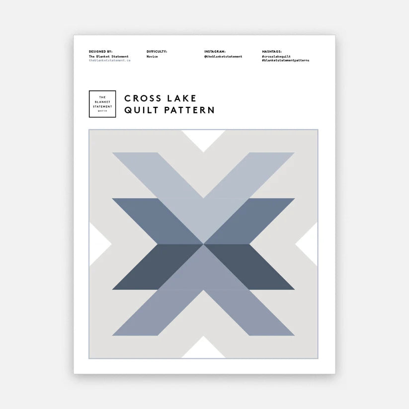 Cross Lake Quilt Kit featuring Pure Solids - 1 Left!
