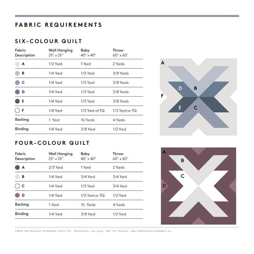 Cross Lake Quilt Kit featuring Pure Solids - 1 Left!