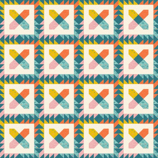 Crossed Paws Quilt Pattern by Modern Textiles