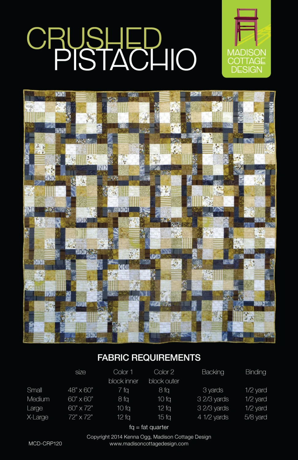 Crushed Pistachio Quilt Pattern by Madison Cottage Design